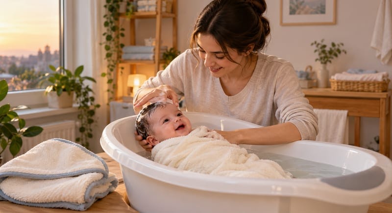 Bebek Banyosu: İlk Banyodan Güvenli Rutine Adım Adım